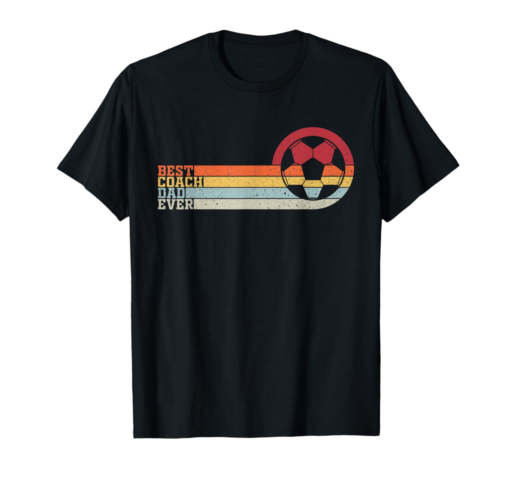 Best Soccer Coach Dad All Time T-Shirt - Novelty Apparel Unisex