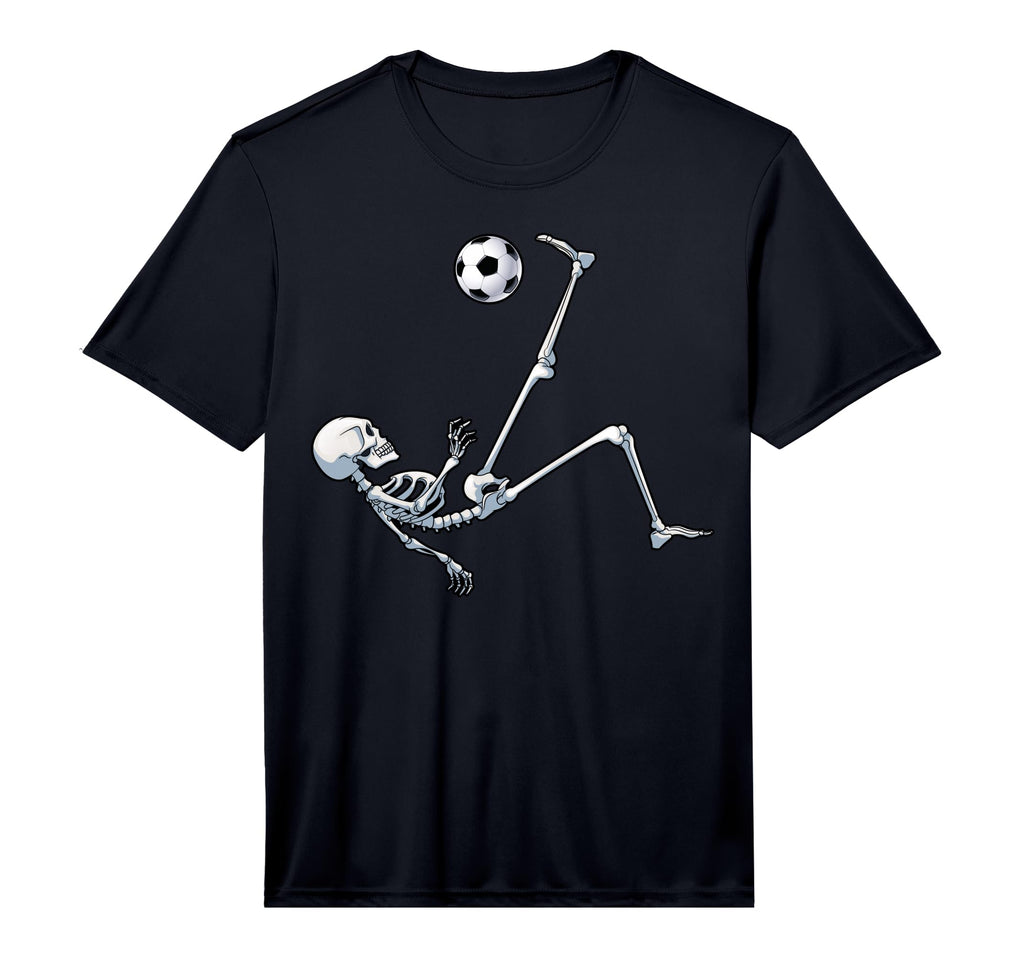 Skeleton Soccer Football Halloween Costume T-Shirt - Graphic Print Unisex