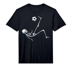 Skeleton Soccer Football Halloween Costume T-Shirt - Graphic Print Unisex