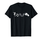 Love Soccer I Love Soccer Sport Player T-Shirt - Aesthetic Graphic Unisex