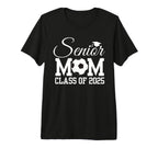 Senior Soccer Mom Class 2025 T-Shirt - Custom Art Print Men Women
