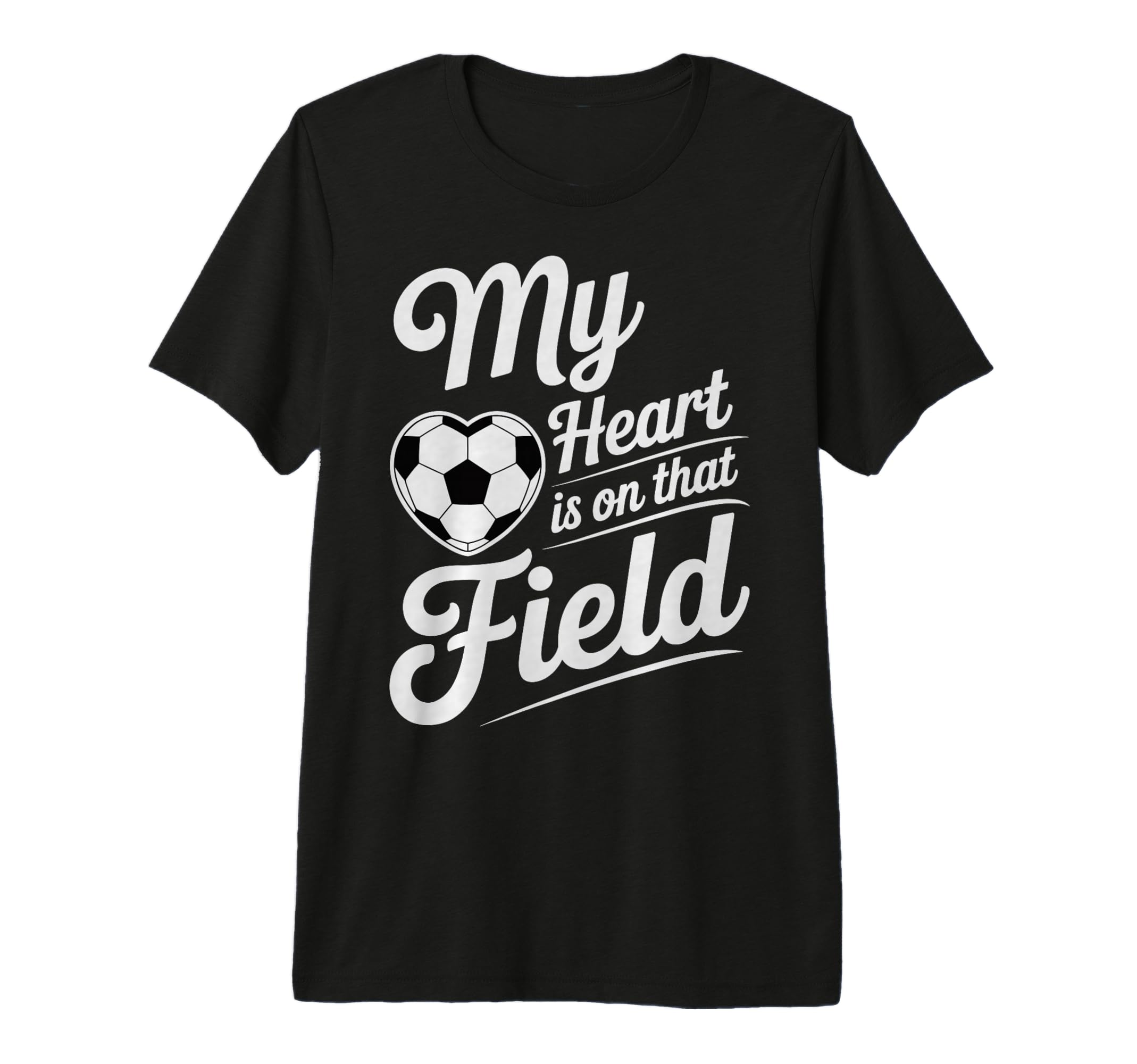 My Heart Is That Field Soccer Player T-Shirt - Trendy Graphic Men Women