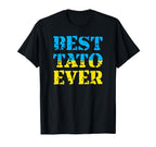 Best Tato Ever Ukraine Fathers Day T-Shirt - Fun Novelty Design Unisex