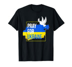 Pray Ukraine Peace Dove Stop War T-Shirt - Streetwear Style for Adults