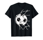 Soccer Ball Goal Funny Player Sports T-Shirt - Graphic Print for Adults