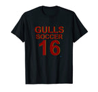 Gulls Soccer 16 T-Shirt - Trendy Graphic Unisex