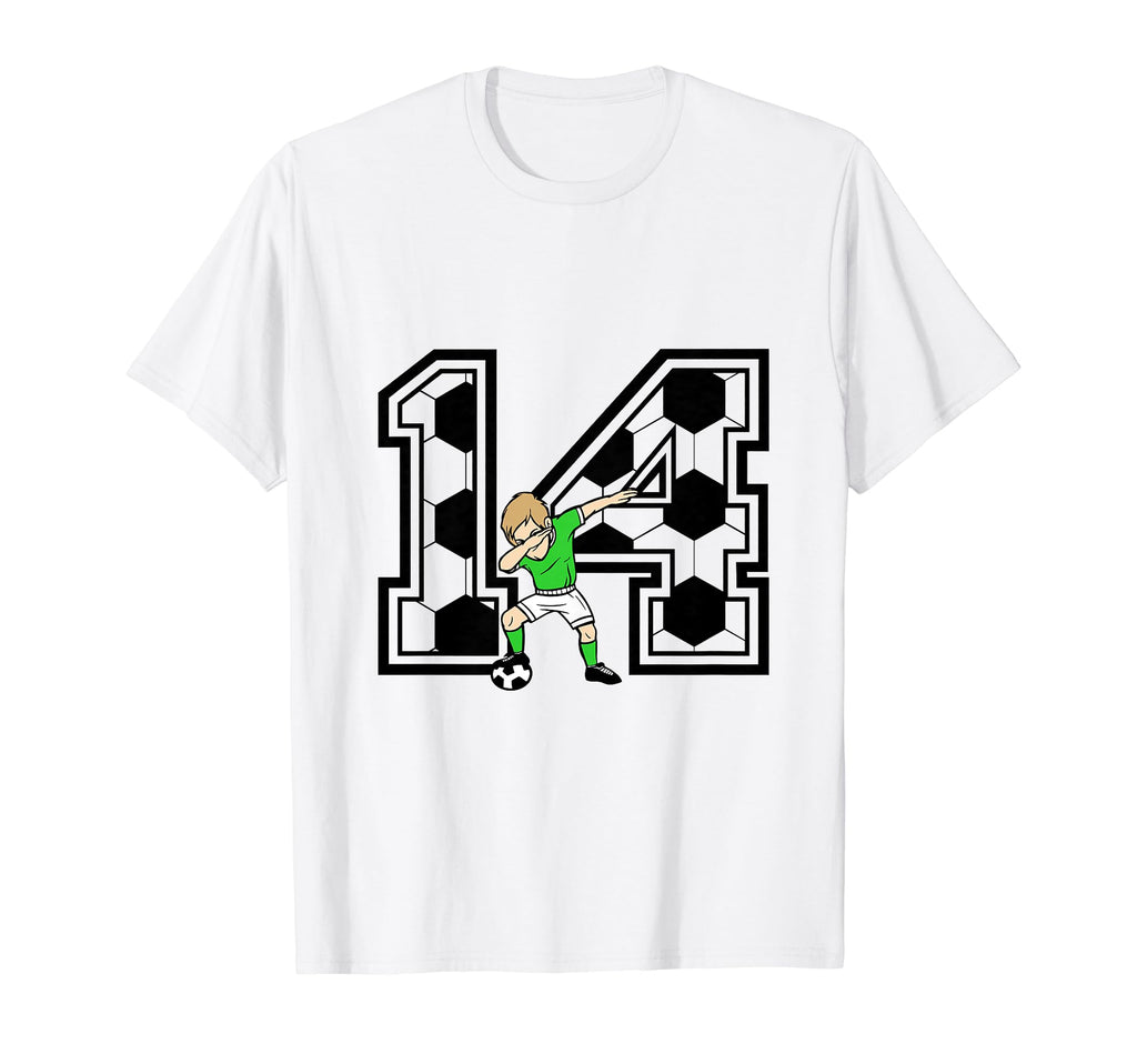 14 Year Old Soccer Player 14Th Birthday T-Shirt - Aesthetic Graphic Unisex