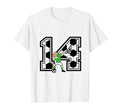14 Year Old Soccer Player 14Th Birthday T-Shirt - Aesthetic Graphic Unisex