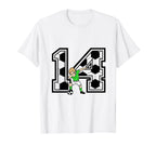 14 Year Old Soccer Player 14Th Birthday T-Shirt - Aesthetic Graphic Unisex