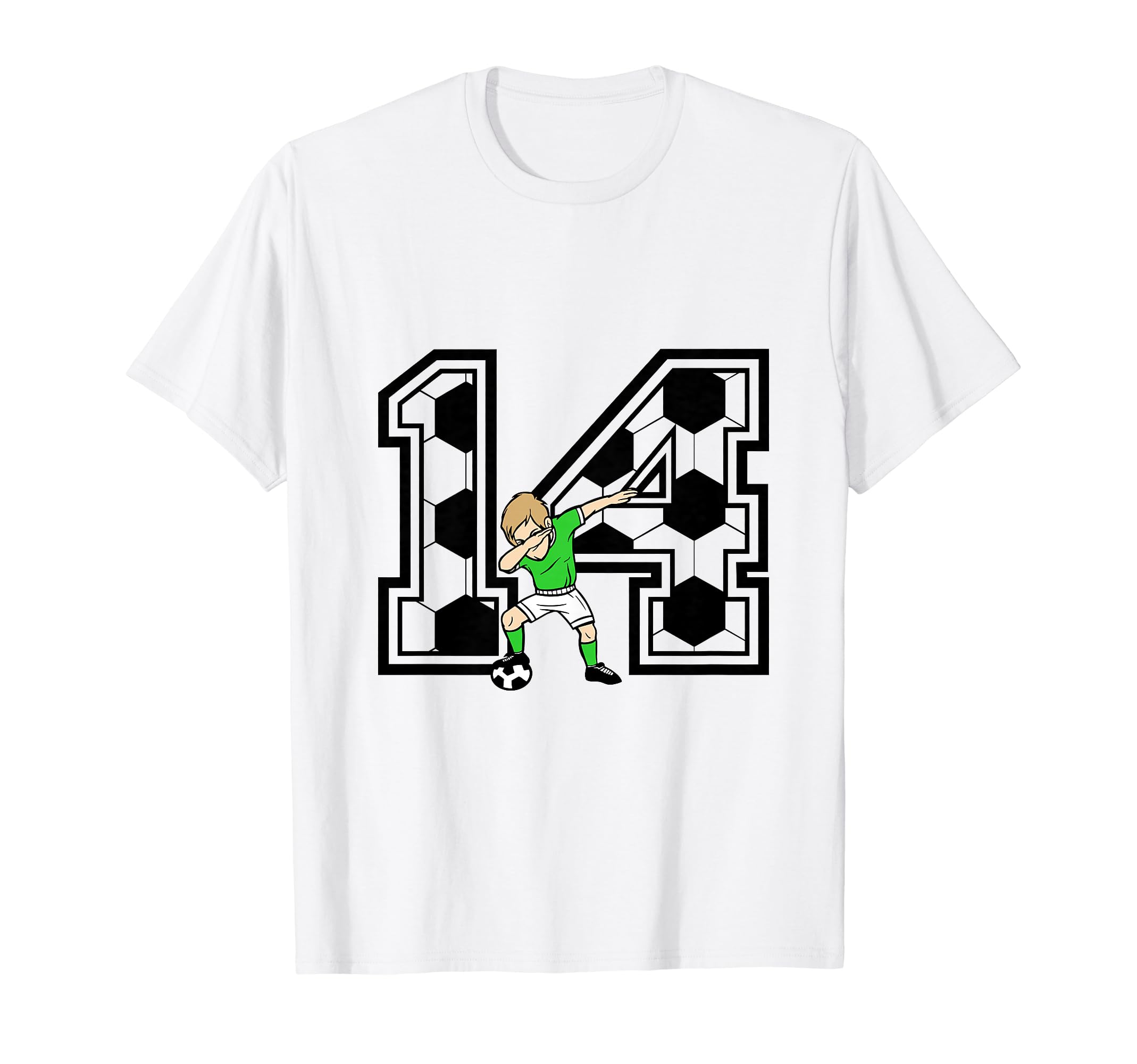 14 Year Old Soccer Player 14Th Birthday T-Shirt - Aesthetic Graphic Unisex