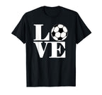 Love Soccer Soccer Ball Soccer Players T-Shirt - Trendy Graphic for Adults