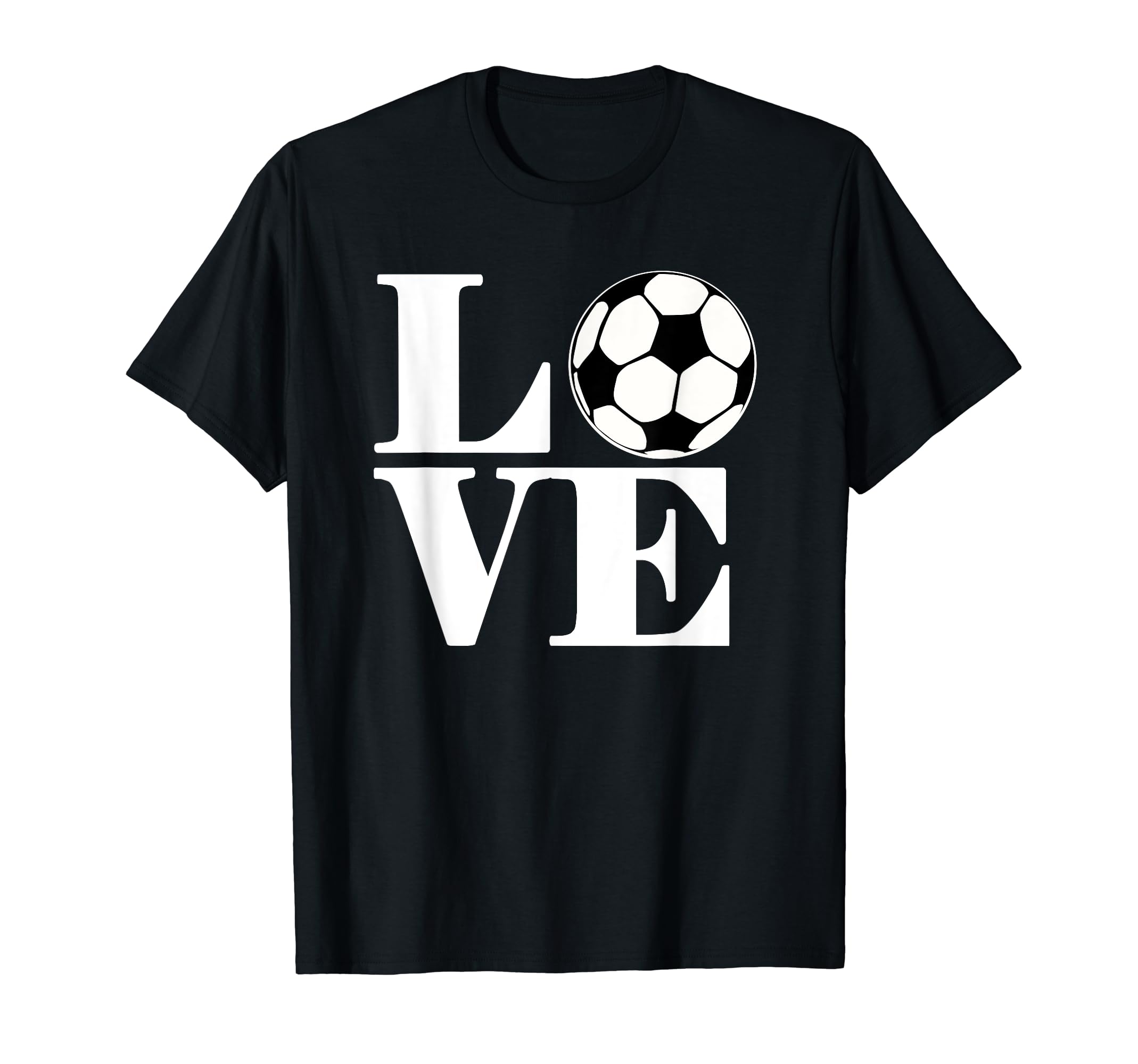 Love Soccer Soccer Ball Soccer Players T-Shirt - Trendy Graphic for Adults
