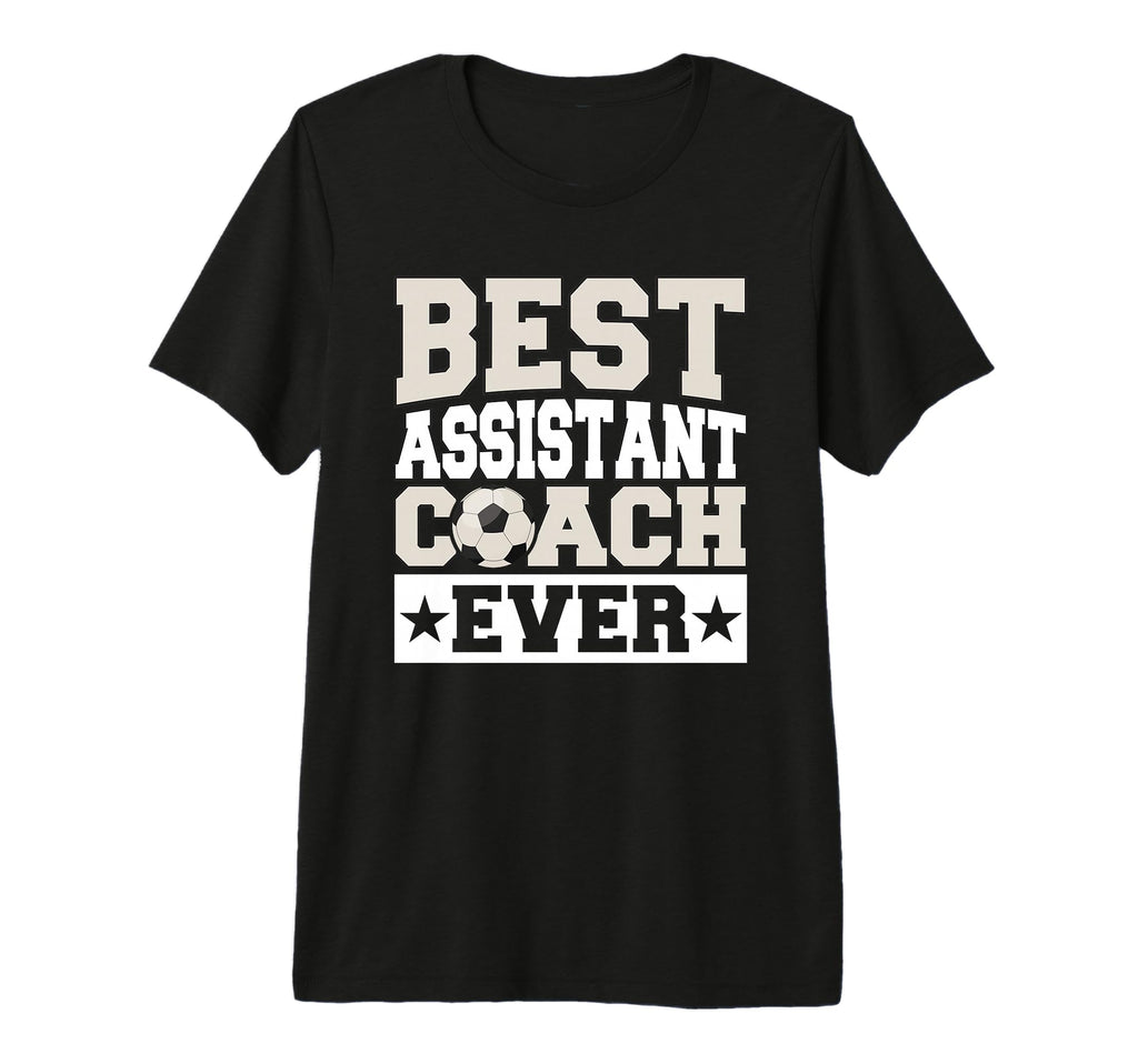 Best Soccer Assistant Coach Ever Tri T-Shirt - Minimalist Print Unisex