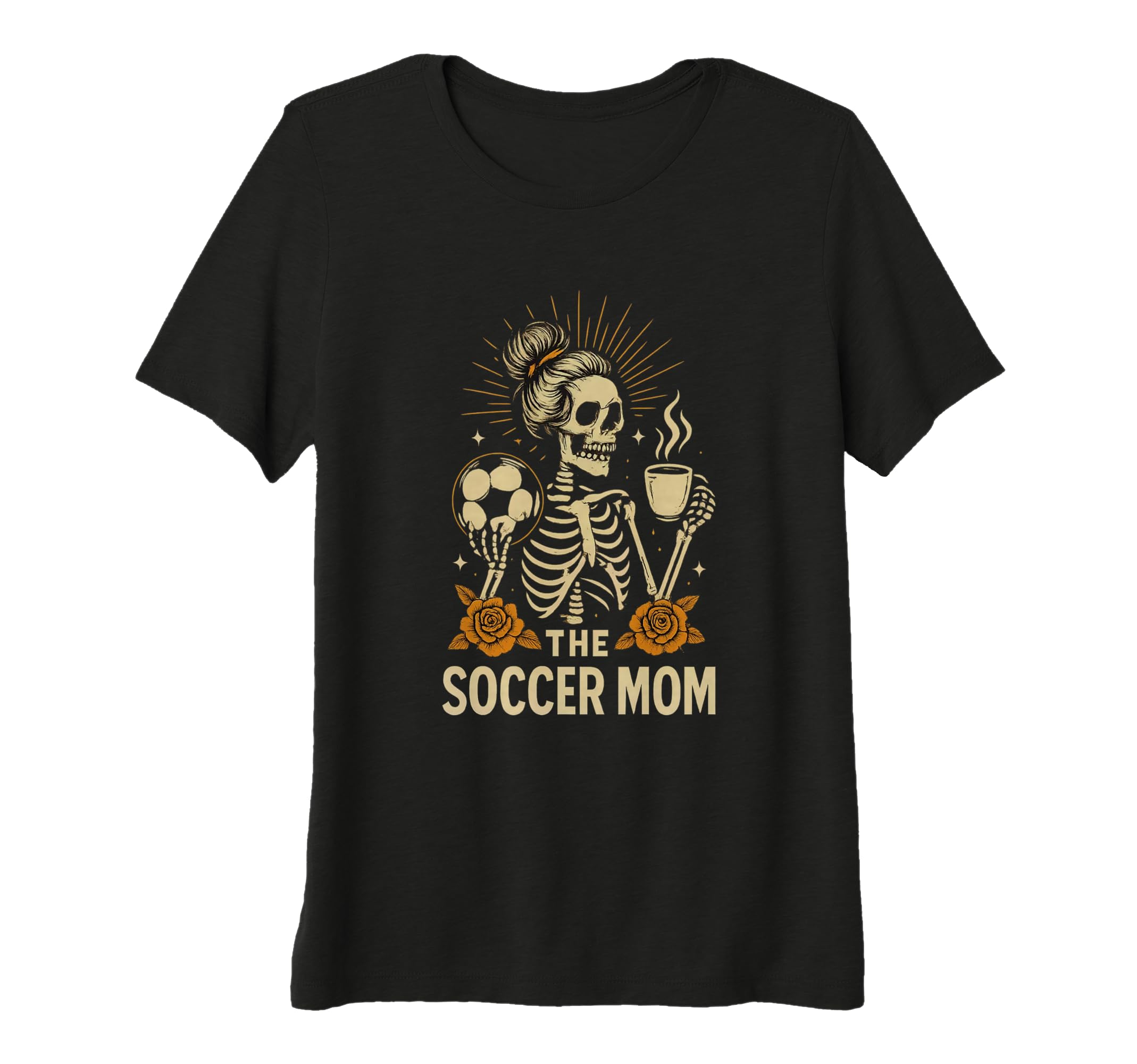 Womens Halloween Soccer Mom Soccer Mom T-Shirt - Unique Graphic Men Women