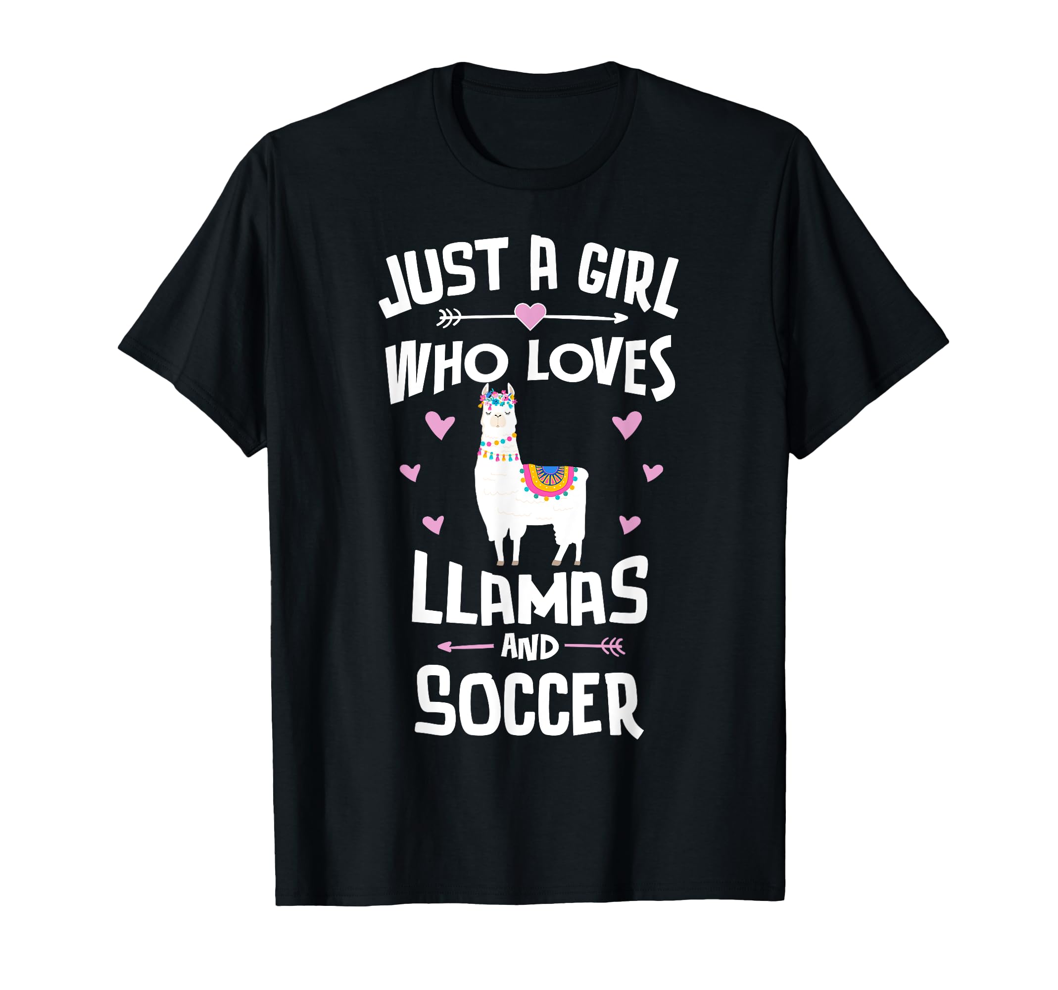 Just Who Loves Llamas And Soccer Gift T-Shirt - Trendy Graphic Men Women