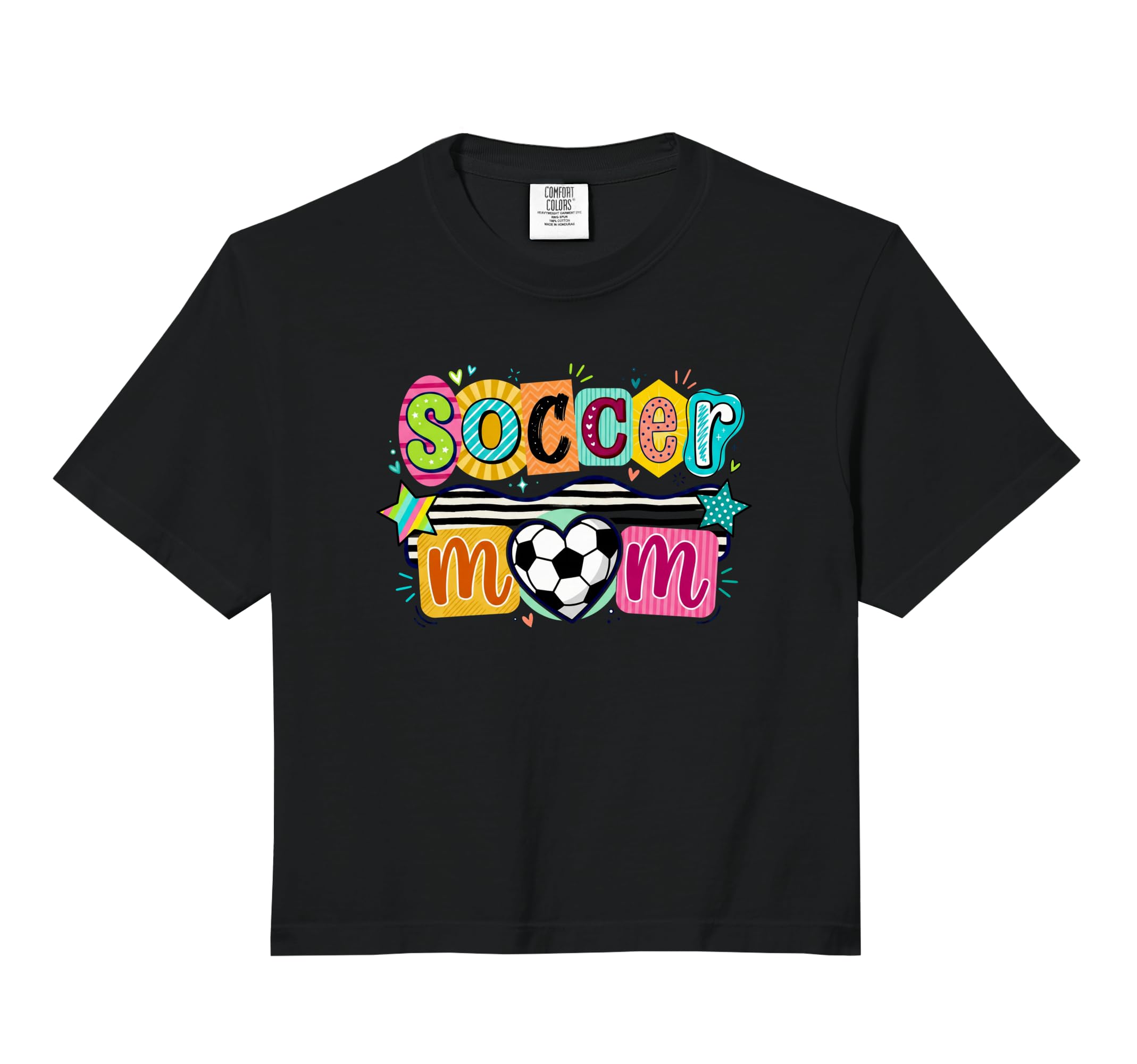 Soccer Mom Heart Fun Outfit Sports Moms T-Shirt - Trendy Graphic Unisex