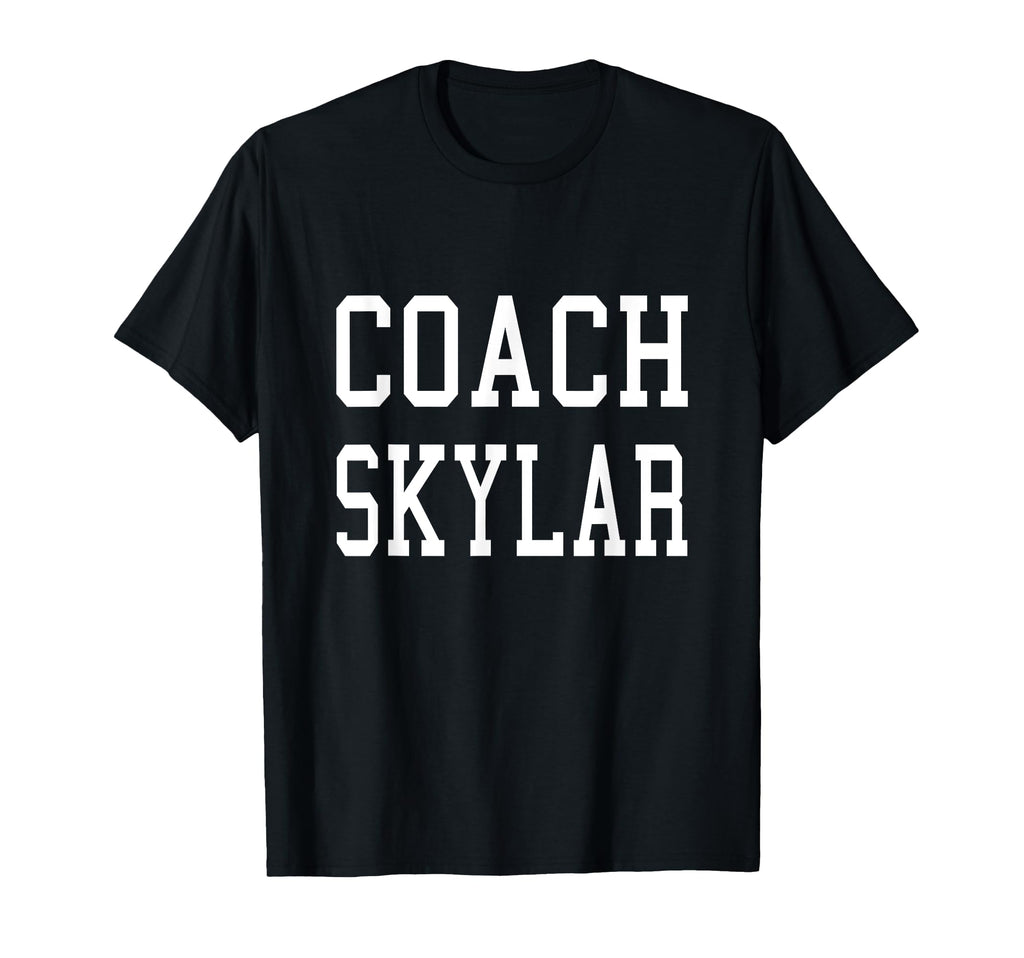 Coach Skylar Custom Football Soccer T-Shirt - Minimalist Print for Adults