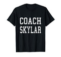 Coach Skylar Custom Football Soccer T-Shirt - Minimalist Print for Adults