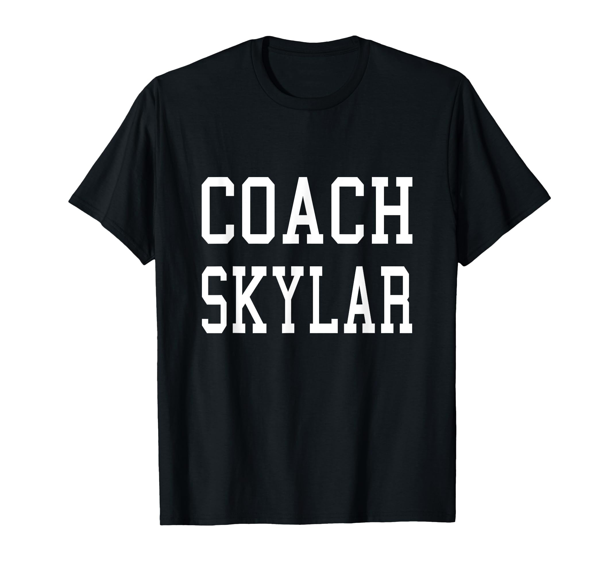 Coach Skylar Custom Football Soccer T-Shirt - Minimalist Print for Adults