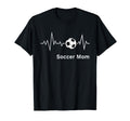 Soccer Mamas Soccer Mom Heartbeat T-Shirt - Unique Graphic Men Women