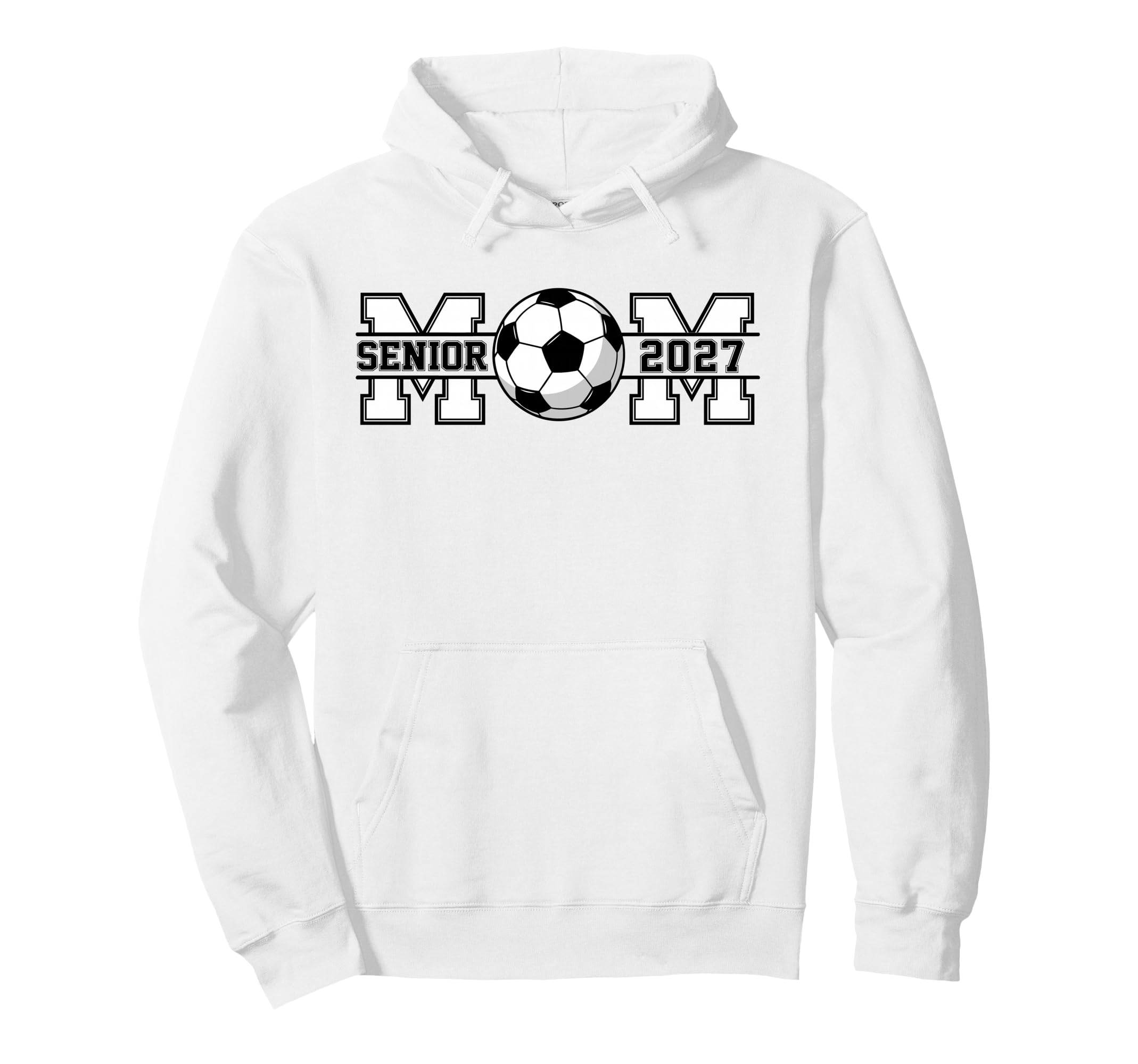 Senior Soccer Mom 2027 Graduation Hoodie - Graphic Print Unisex