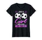 Just Who Loves Big Balls Soccer T-Shirt - Fun Novelty Design Men Women