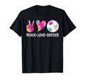 Soccer Tees Tie Dye Peace Love T-Shirt - Casual Everyday Wear Men Women