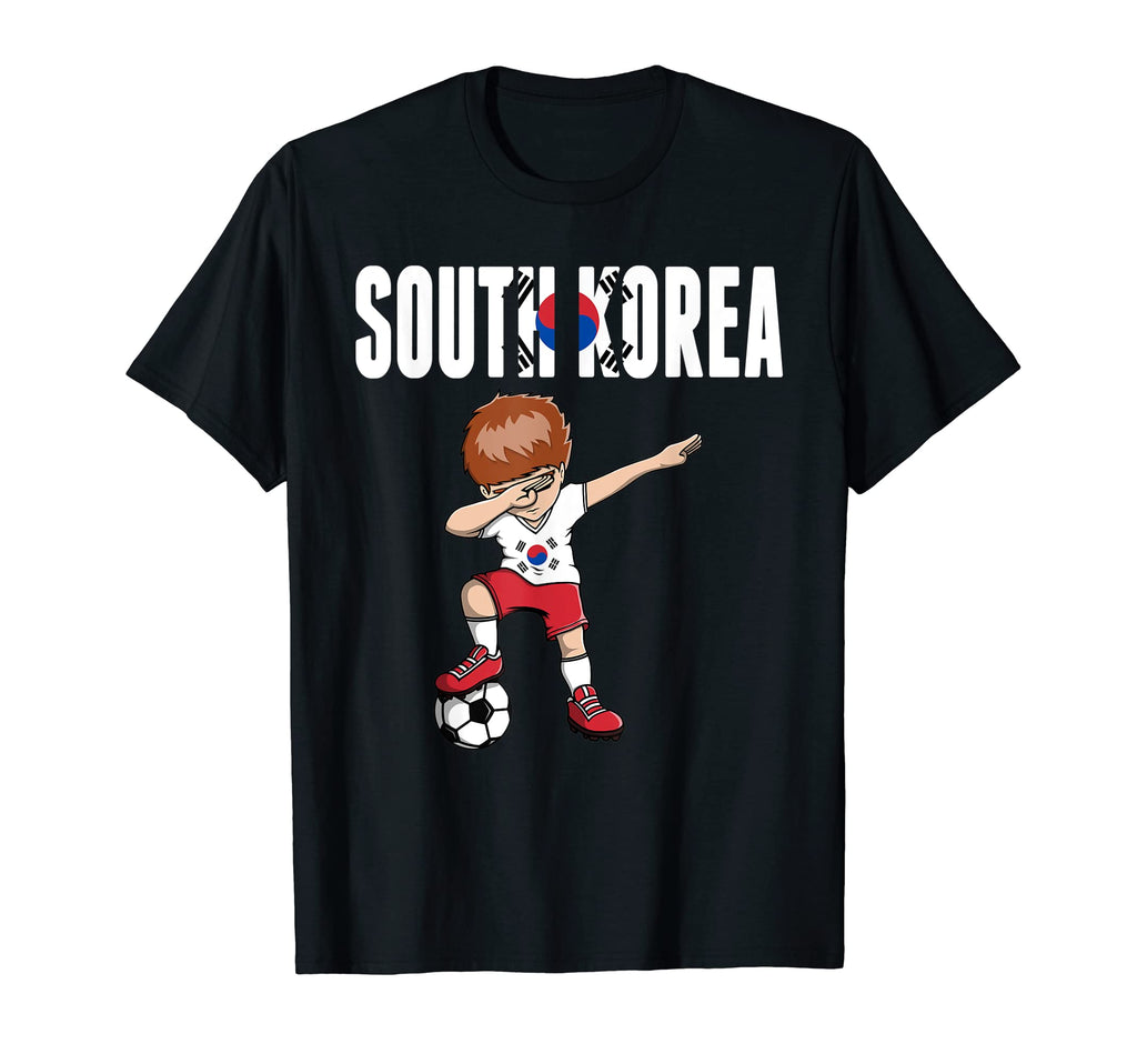 Dabbing Soccer South Korea Soccer T-Shirt - Minimalist Print for Adults