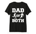 Mens Dad Both Funny Soccer Football Dad T-Shirt - Novelty Apparel Unisex