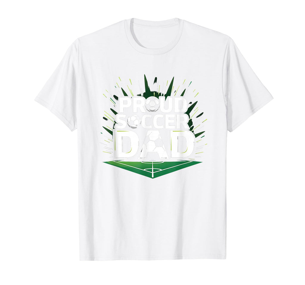 Proud Soccer Dad Cheering Sideline T-Shirt - Minimalist Print Men Women