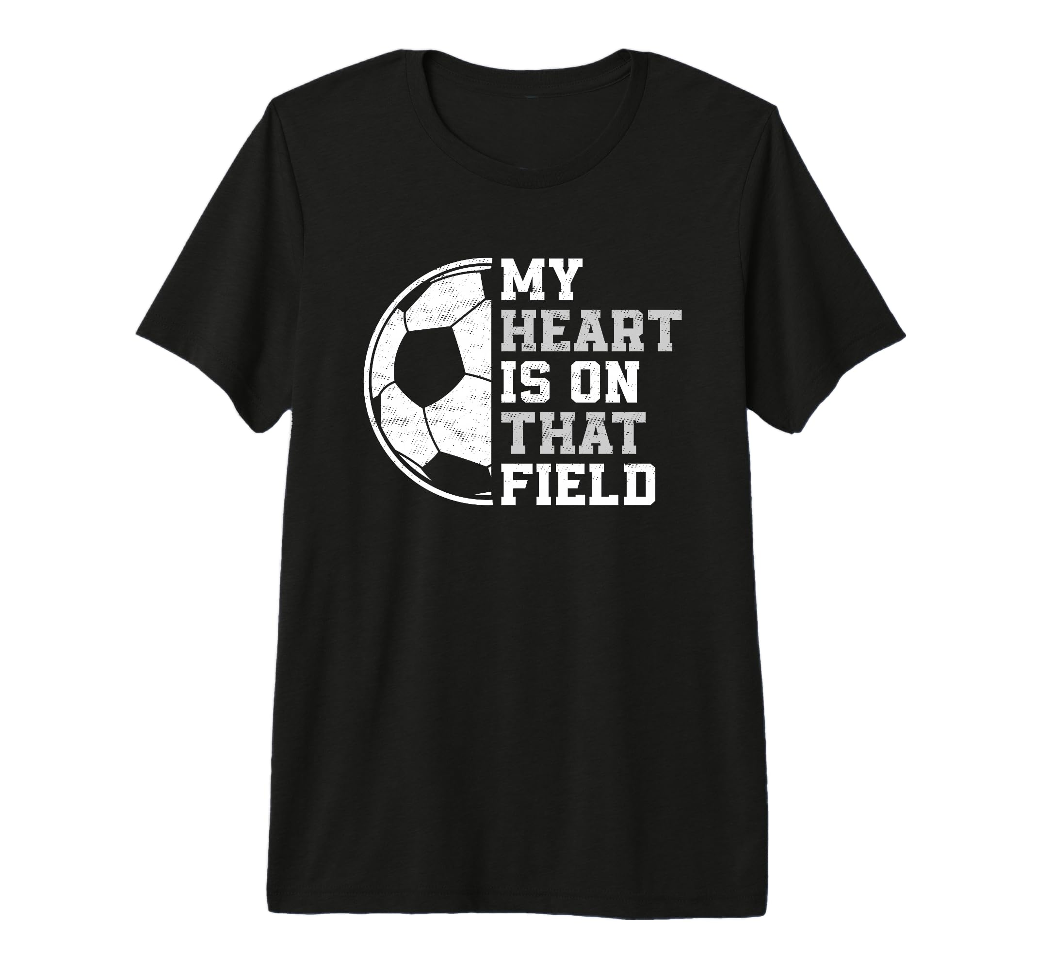 Mens My Heart Is That Soccer Field Proud T-Shirt - Unique Graphic Unisex