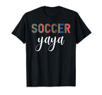 Soccer Yaya Leopard Mom Player Game Day T-Shirt - Trendy Graphic Men Women