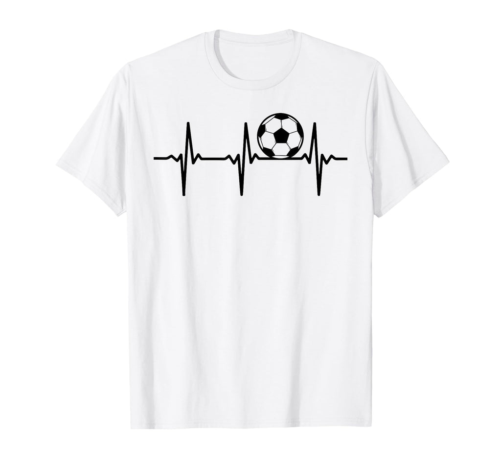 Soccer Heartbeat Soccer Ball Soccer T-Shirt - Novelty Apparel Men Women