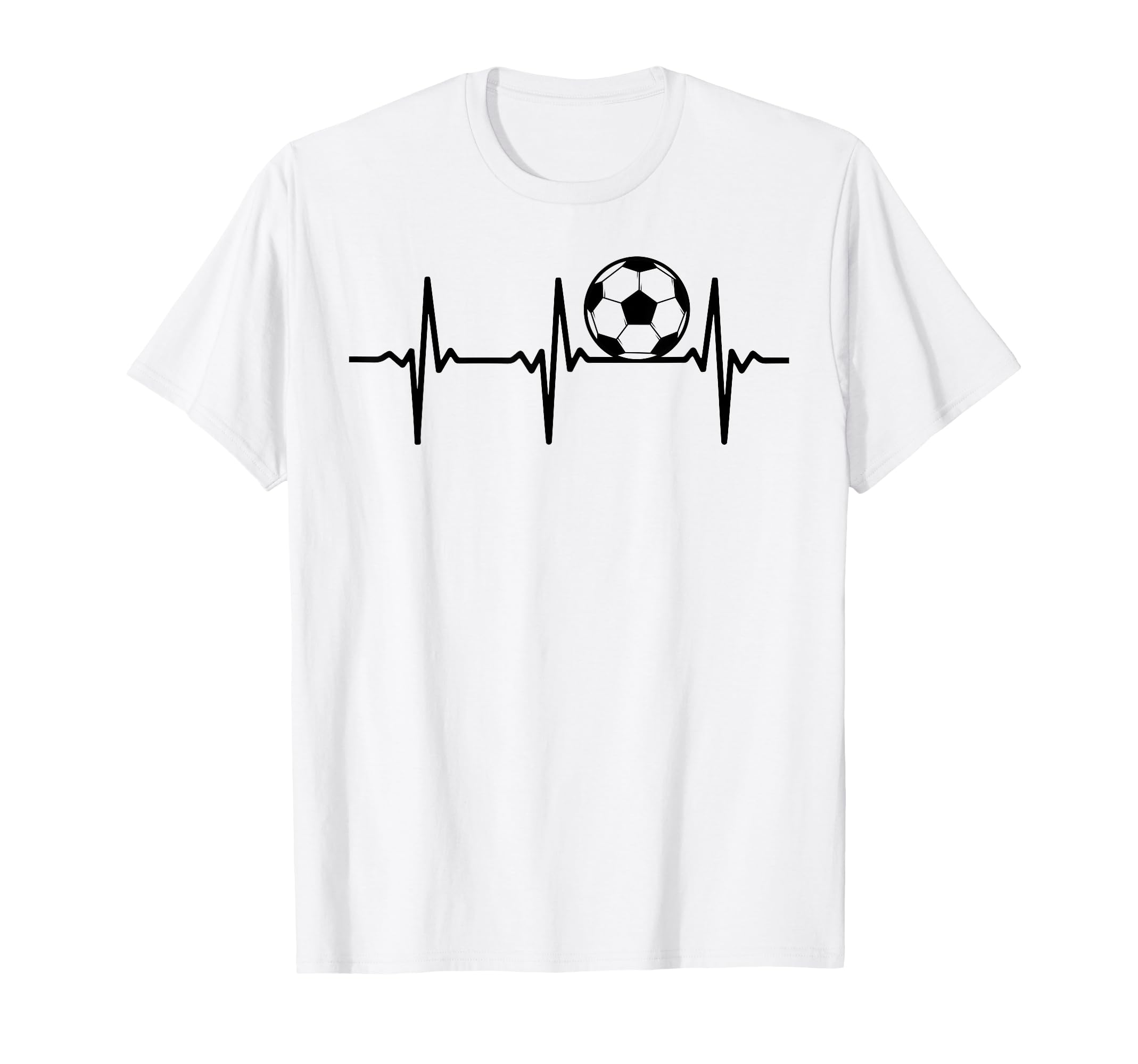 Soccer Heartbeat Soccer Ball Soccer T-Shirt - Novelty Apparel Men Women