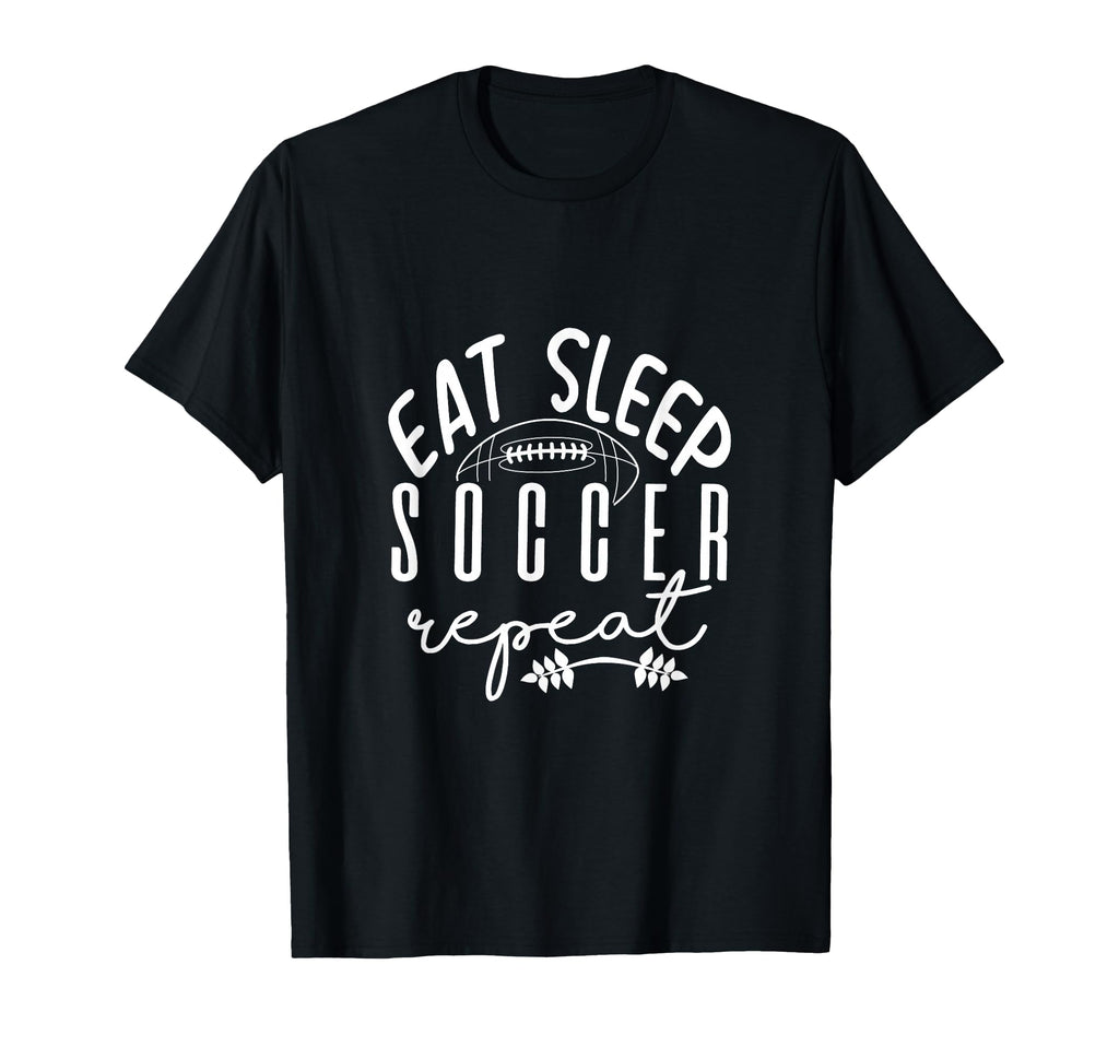 Eat Sleep Soccer Repeat T-Shirt - Trendy Graphic for Adults