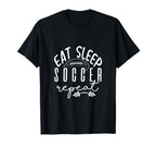 Eat Sleep Soccer Repeat T-Shirt - Trendy Graphic for Adults