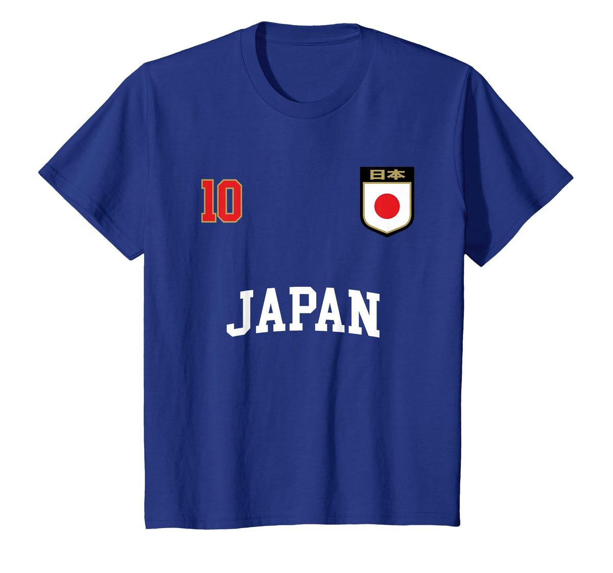 Japan Soccer Team 10 Japanese Flag Nihon T-Shirt - Trendy Graphic Unisex