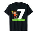 7Th Birthday Soccer 7 Years Old Soccer T-Shirt - Streetwear Style Unisex