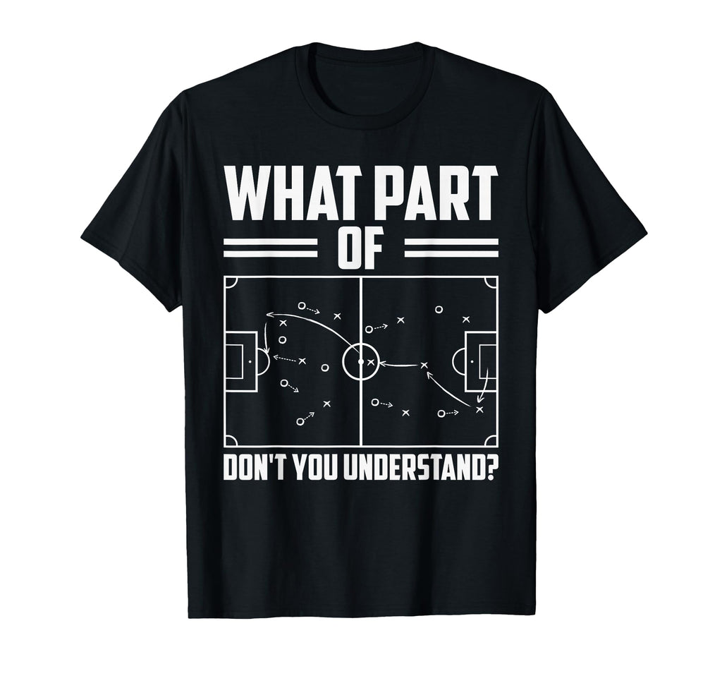 Funny Soccer Coach Training Soccer T-Shirt - Minimalist Print for Adults