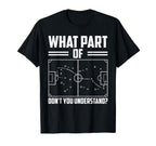 Funny Soccer Coach Training Soccer T-Shirt - Minimalist Print for Adults