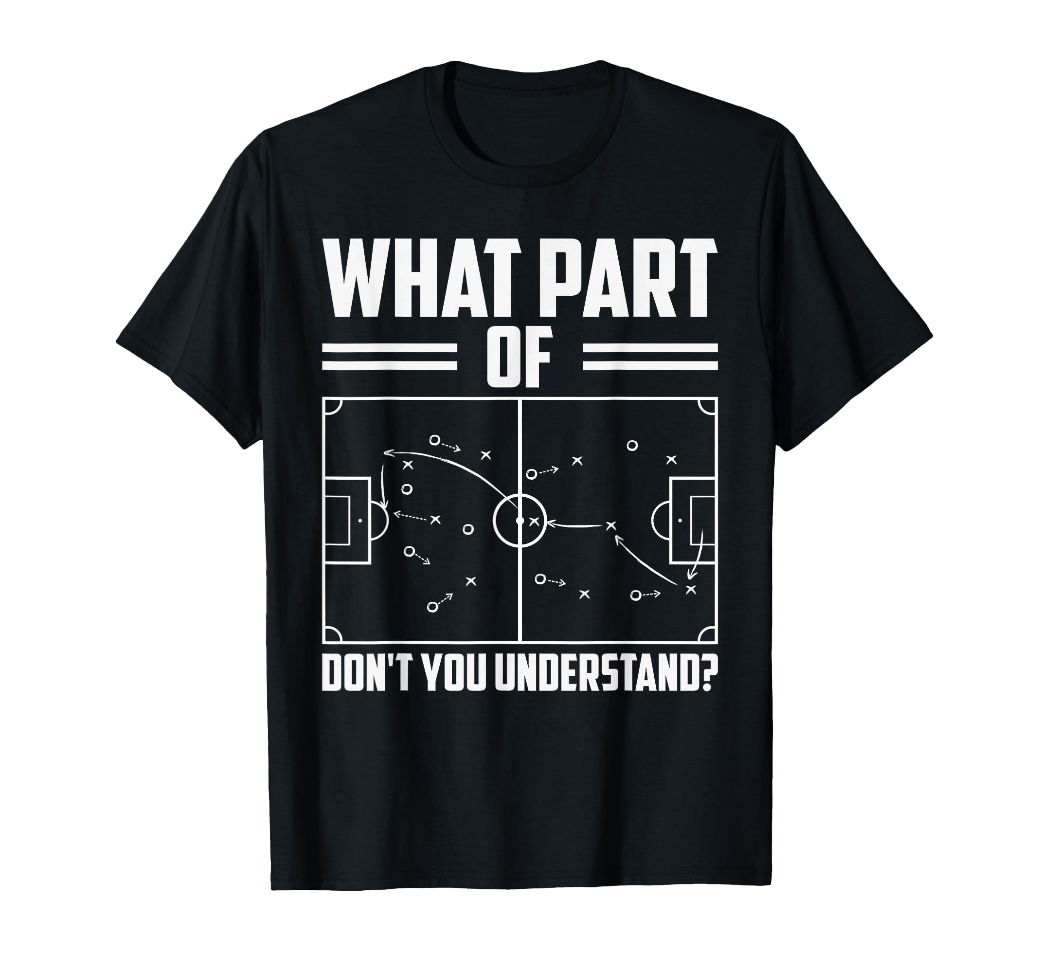 Funny Soccer Coach Training Soccer T-Shirt - Minimalist Print for Adults