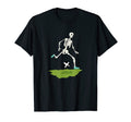 Soccer Skeleton Kicking Soccer Ball T-Shirt - Fun Novelty Design Unisex