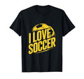 I Love Soccer Enthusiast Passion Game T-Shirt - Unique Graphic Men Women