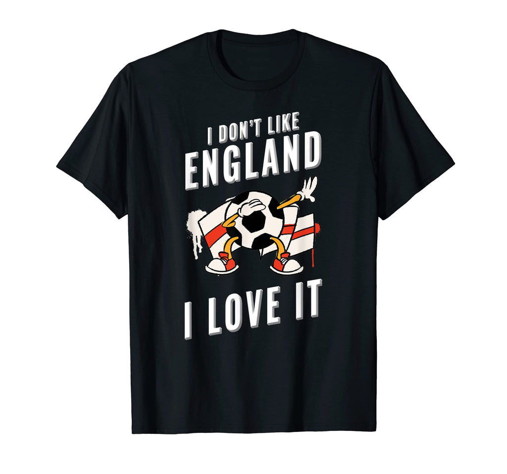 England Soccer Supporters Fun Flag T-Shirt - Minimalist Print Unisex