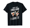 England Soccer Supporters Fun Flag T-Shirt - Minimalist Print Unisex