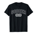 Soccer Mom Funny Athletic Lettering T-Shirt - Fun Novelty Design Unisex