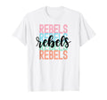 Rebels Team Mascot School Spirit T-Shirt - Streetwear Style for Adults