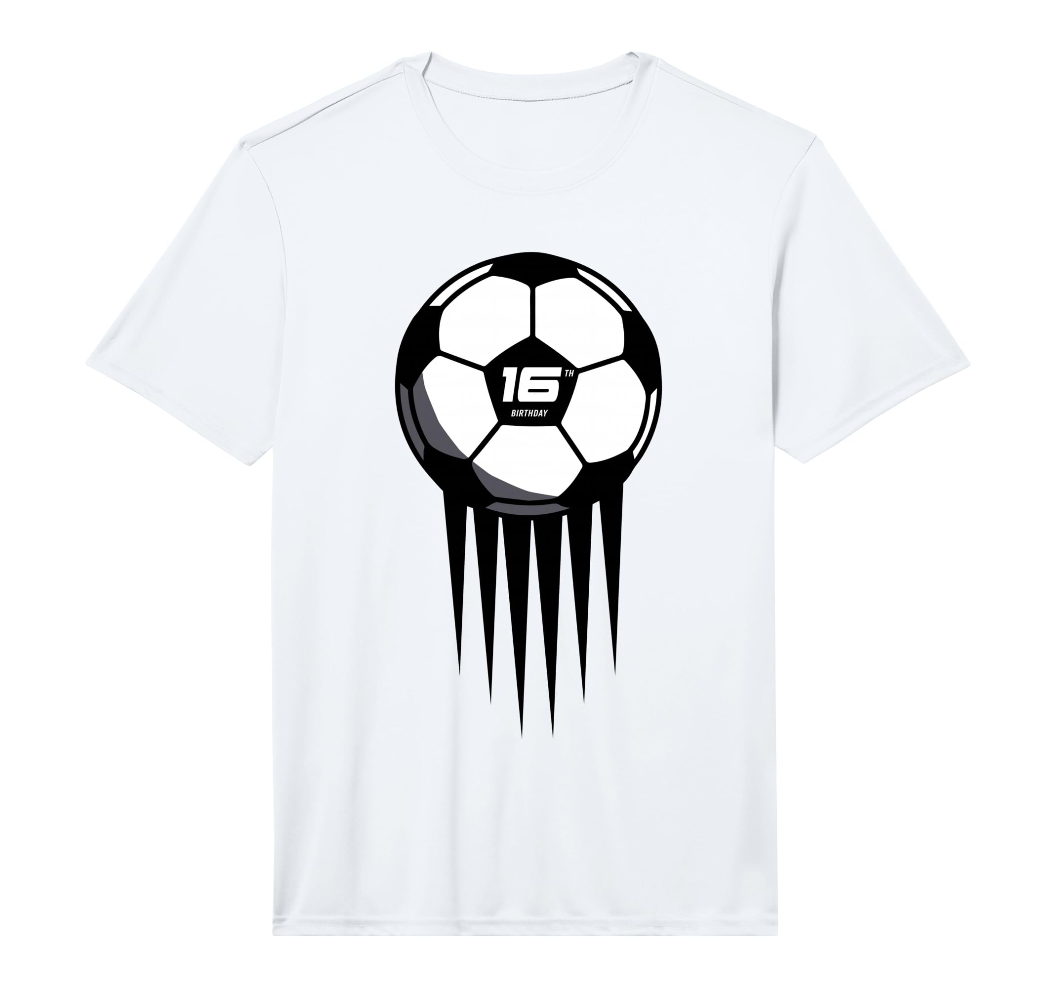 16Th Birthday Soccer 16 Years Old T-Shirt - Unique Graphic Unisex