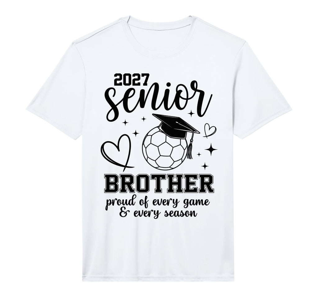 2027 Senior Soccer Brother Proud Family T-Shirt - Graphic Print for Adults
