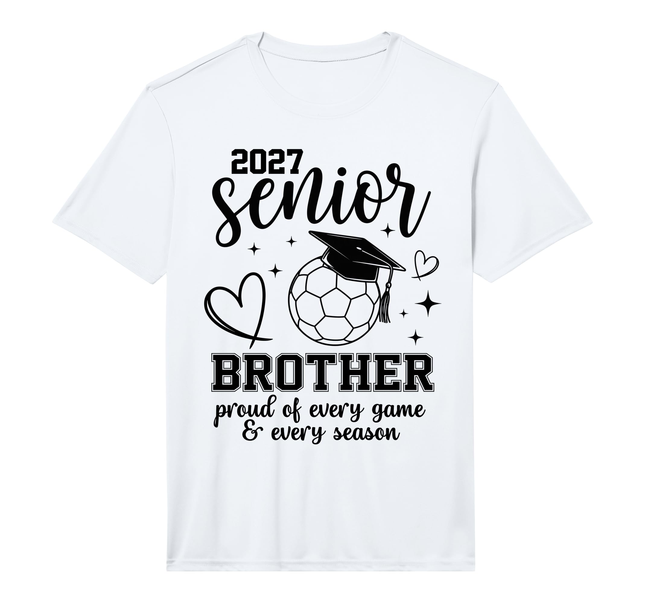 2027 Senior Soccer Brother Proud Family T-Shirt - Graphic Print for Adults